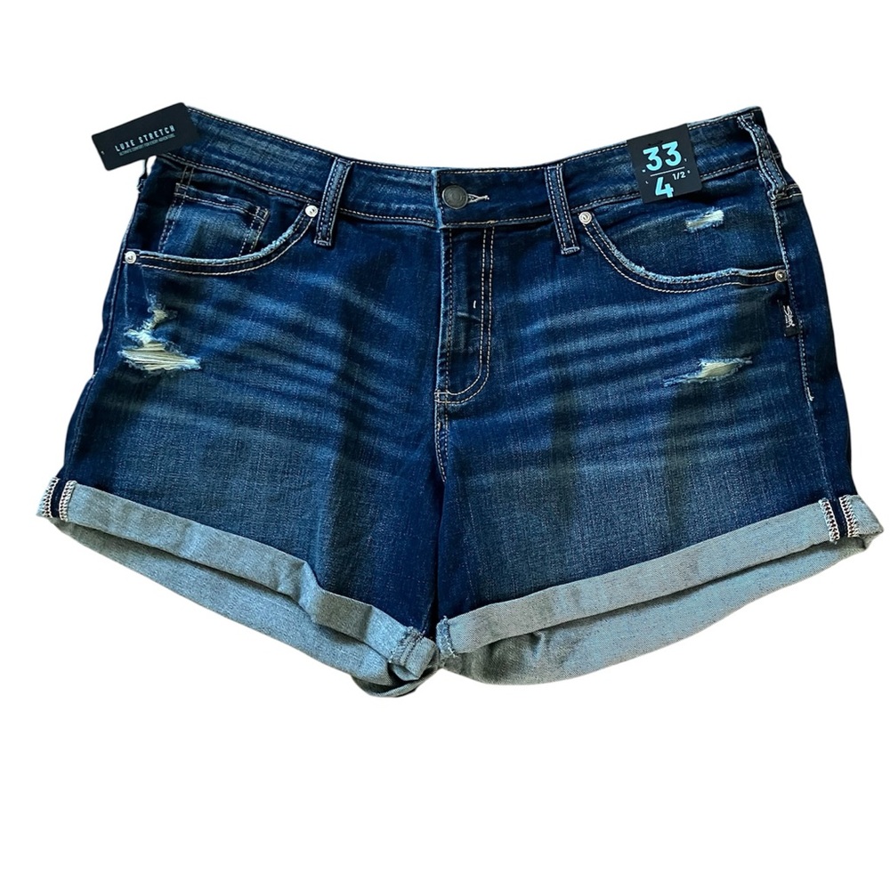 Silver Jeans Dark Blue Jean Shorts size 33